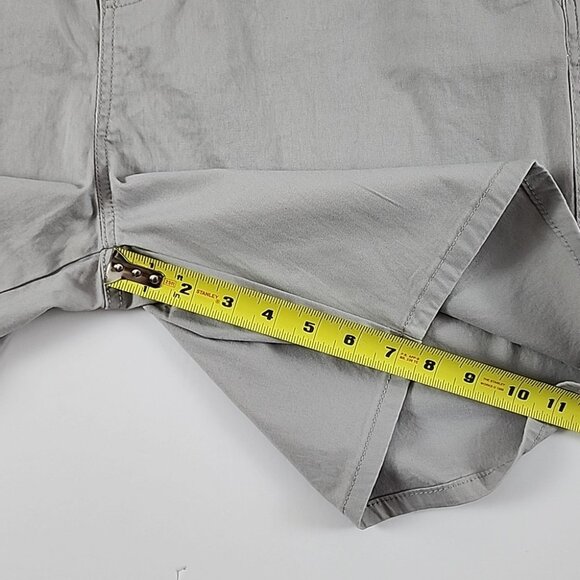 West 49 Men's Mid Length Above Knee Cotton Stretch Shorts Grey Tie Waist Size XL - Picture 14 of 14